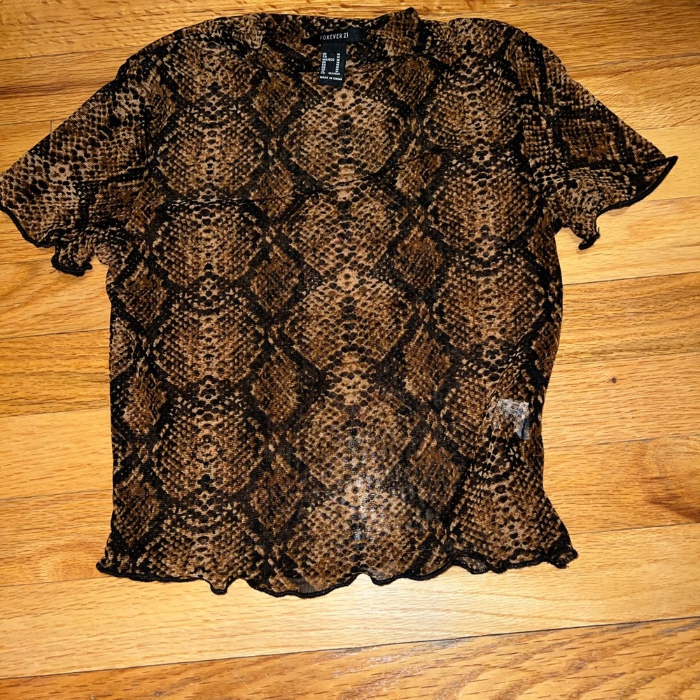 mesh crop top